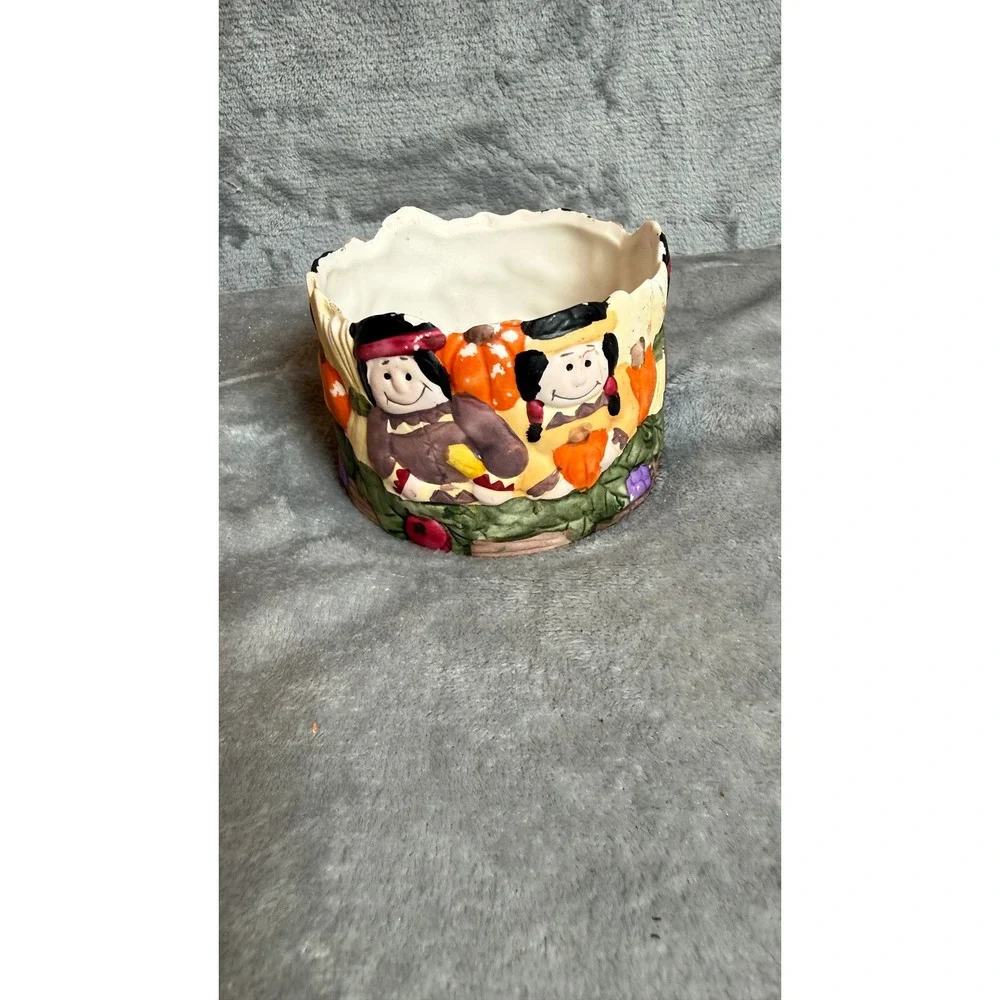 Candle Holder Unisex OS Multicolor Excellent Thanksgiving Harvest